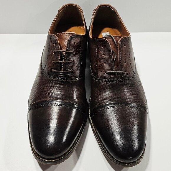 Steve Madden Finnch Cap-Toe Oxfords Men’s 10.5 Cognac (Tag Error) - Picture 2 of 13